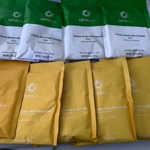 9 Optavia 9 = 4 Buttermilk cheddar  mac 5 buttermilk cheadar Herb biscuit mix